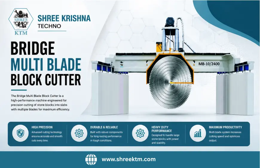 Bridge Multi Blade Block Cutter Machine